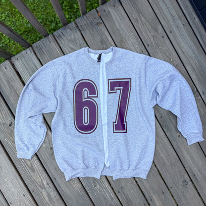 CUSTOM Split Sweatshirt Cardigan