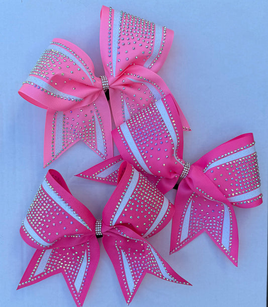 Pink Rhinestone Bow