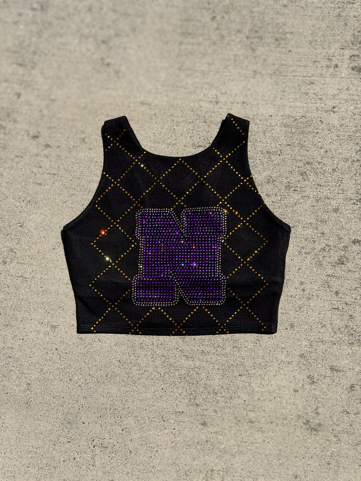 Full Bling Long Line Sports Bra