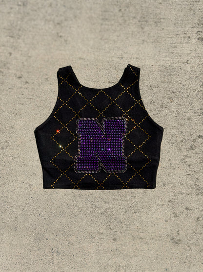 Full Bling Long Line Sports Bra