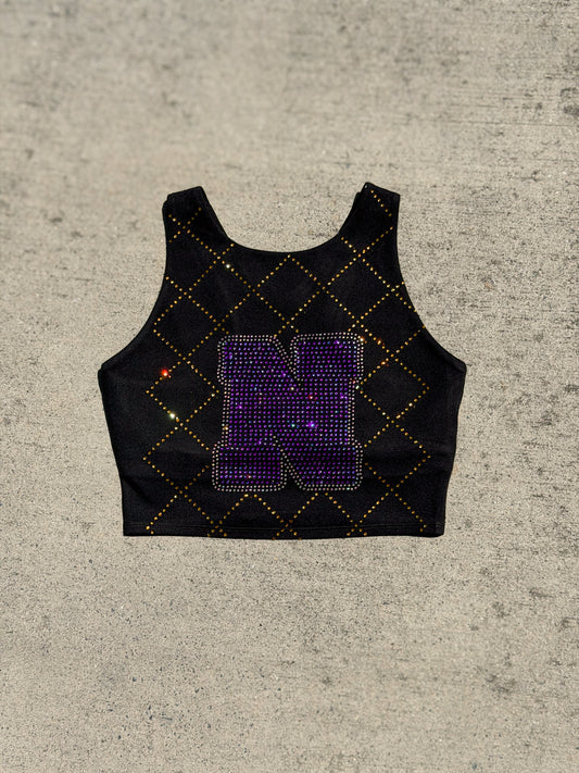 Full Bling Long Line Sports Bra