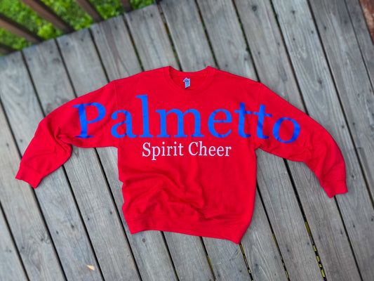 Palmetto Spirit Cheer Crew Neck